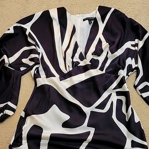 Banana Republic Black and White Dress